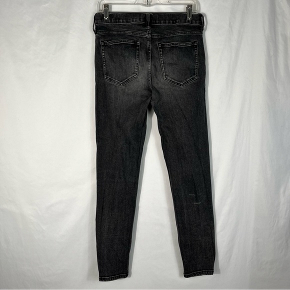 Everlane Men's Washed Black/Gray Athletic Slim Jean 30x30 Distressed Denim - Picture 3 of 7